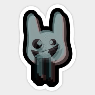 3D Bunny Sticker